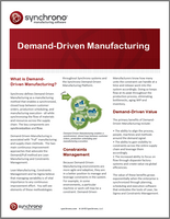 What is demand-driven manufacturing?