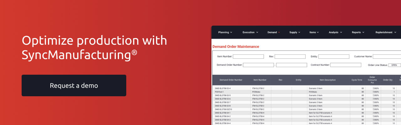 Optimize production with SyncManufacturing